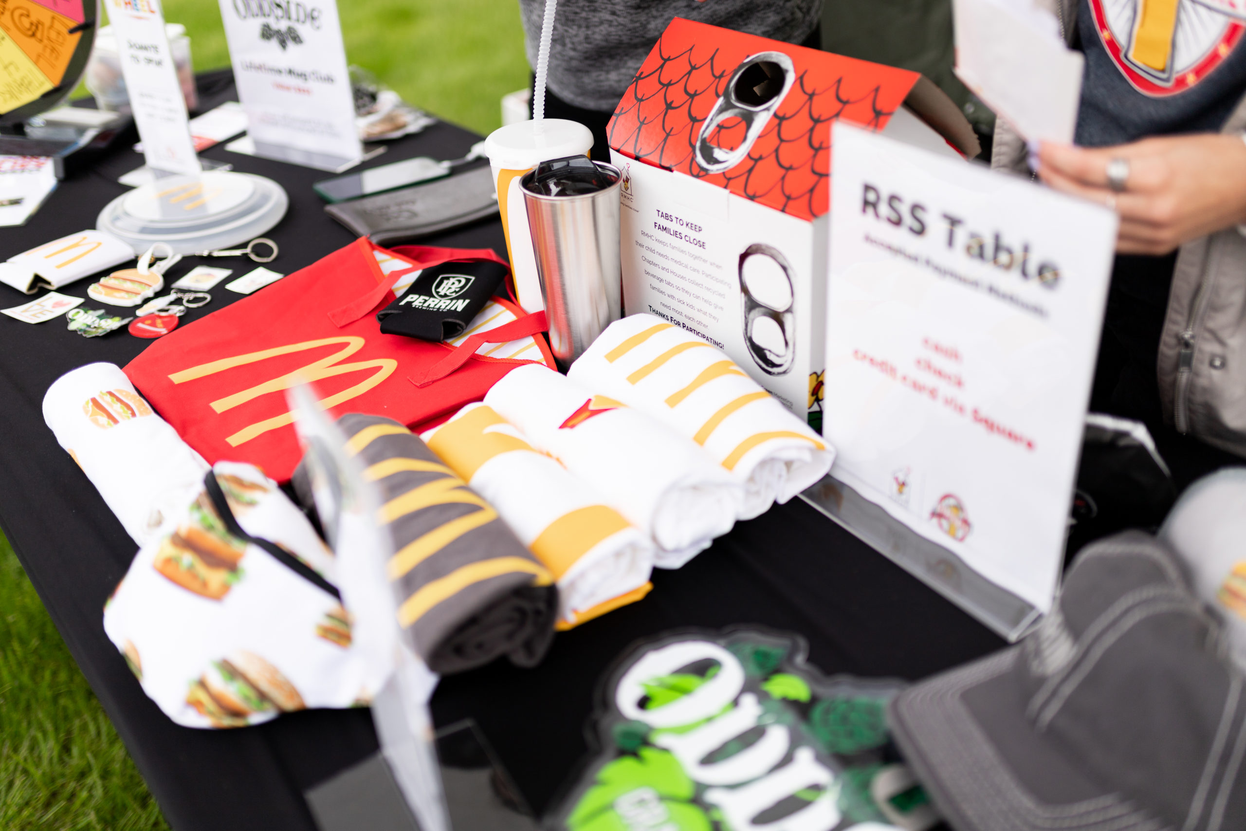 Red Shoe Society Swag Table