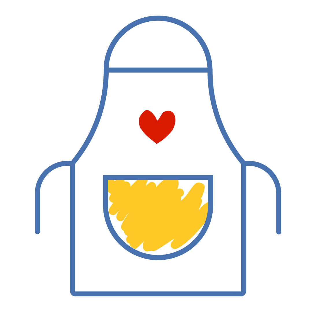 Illustration of a bowl of hot food.